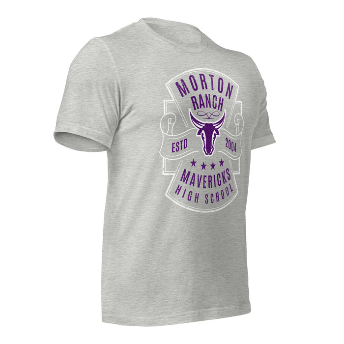 Morton Ranch High School Mavericks Premium Athletic Heather Unisex T-shirt 218b