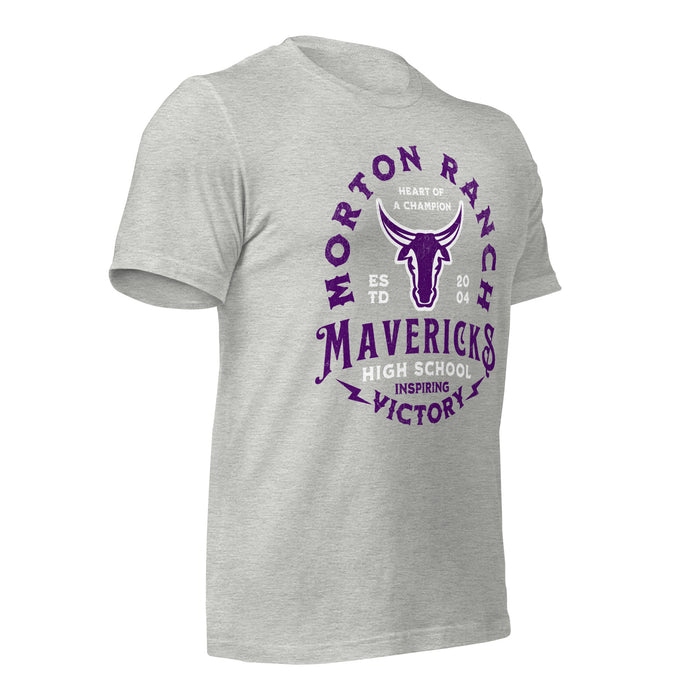 Morton Ranch High School Mavericks Premium Athletic Heather Unisex T-shirt 219b