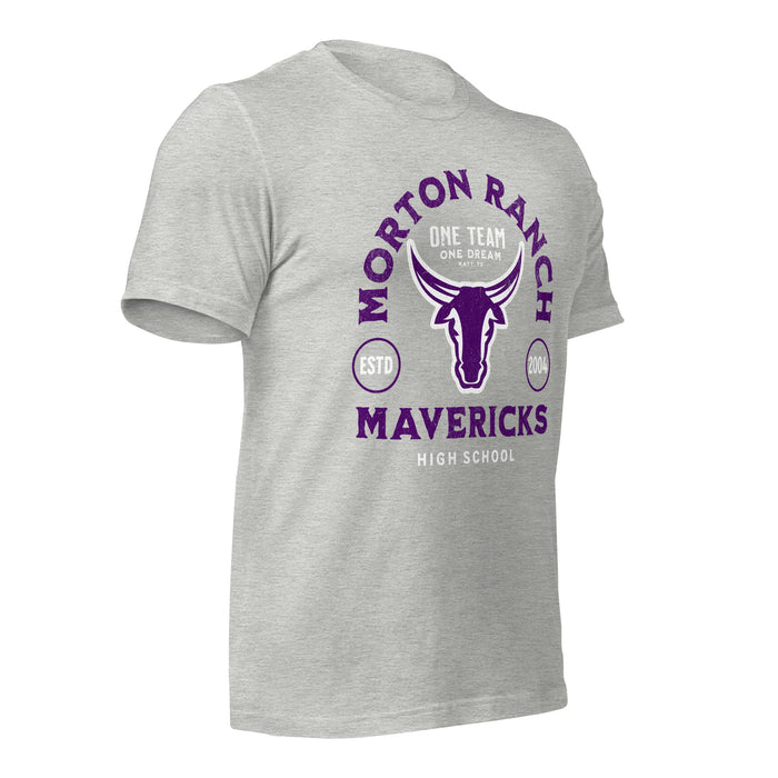 Morton Ranch High School Mavericks Premium Athletic Heather Unisex T-shirt 217b