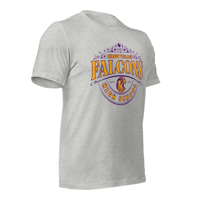 Jersey Village High School Falcons Athletic Heather Premium Unisex T-shirt 214b