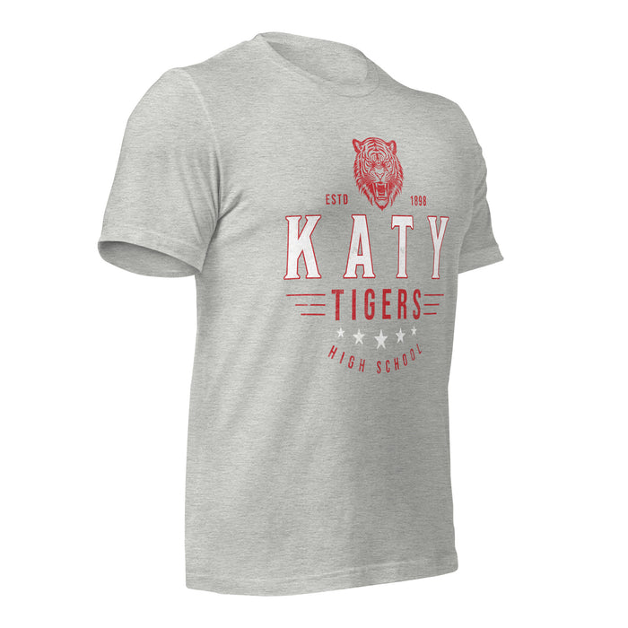 Katy High School Tigers Athletic Heather Premium Unisex T-shirt 218b