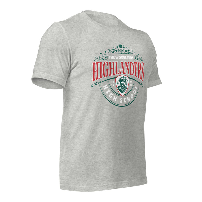 The Woodlands High School Athletic Heather Premium Unisex T-shirt 211b