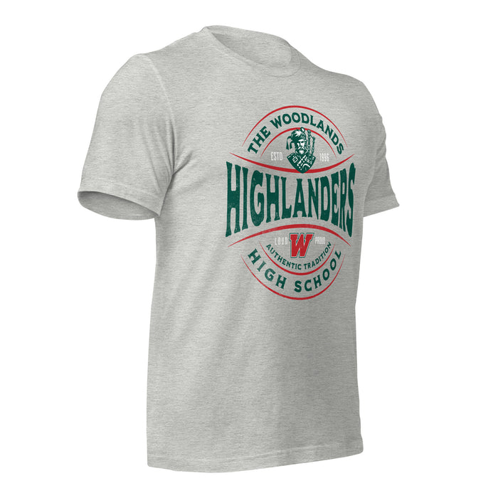 The Woodlands High School Athletic Heather Premium Unisex T-shirt 217b