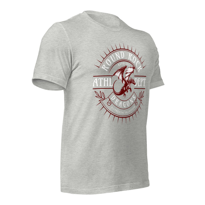 Round Rock High School Dragons Grey Premium Unisex T-shirt 201b