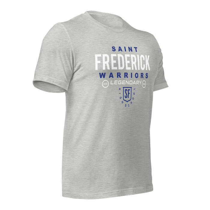 St. Frederick High School Warriors Grey Premium Unisex T-shirt 003b