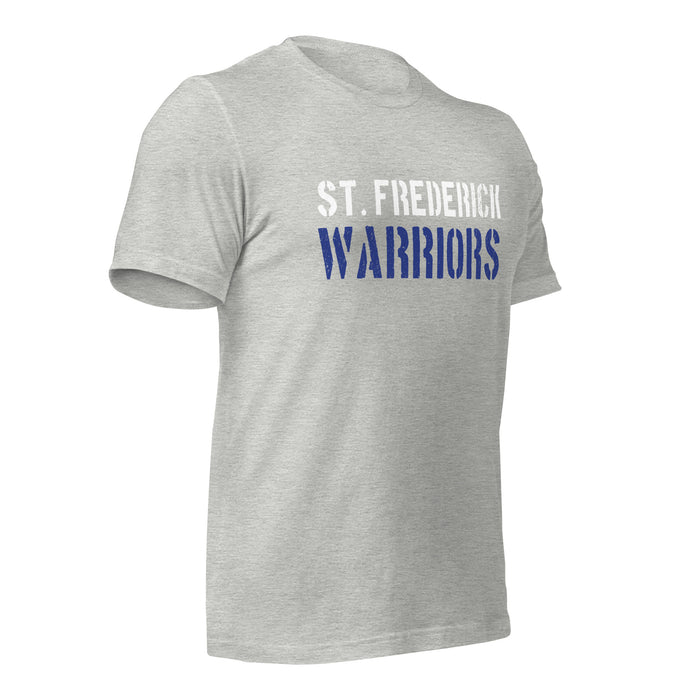 St. Frederick High School Warriors Grey Premium Unisex T-shirt 208b