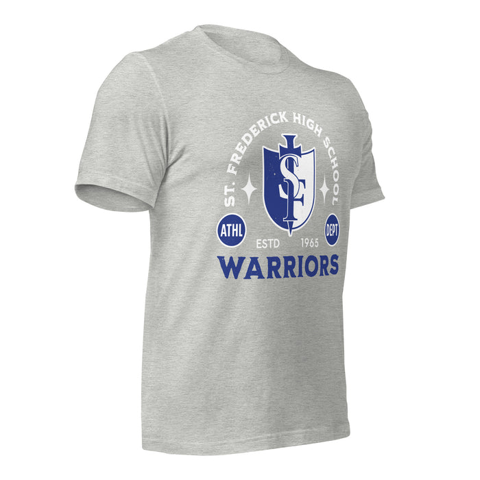 St. Frederick High School Warriors Grey Premium Unisex T-shirt 208b