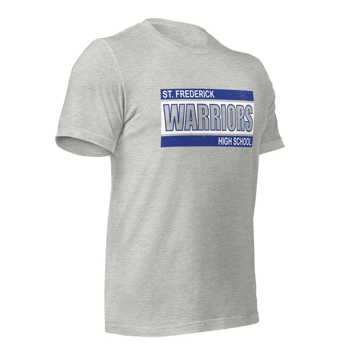 St. Frederick High School Warriors Grey Premium Unisex T-shirt 098b