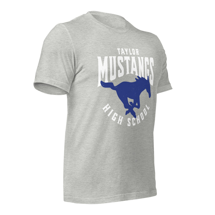 Taylor High School Mustangs Grey Premium Unisex T-shirt 213b