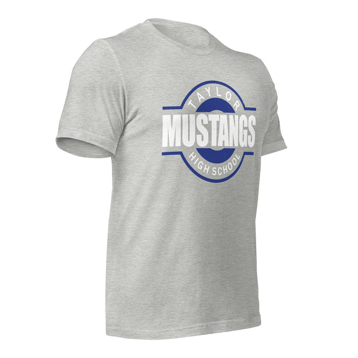 Taylor High School Mustangs Grey Premium Unisex T-shirt 011b