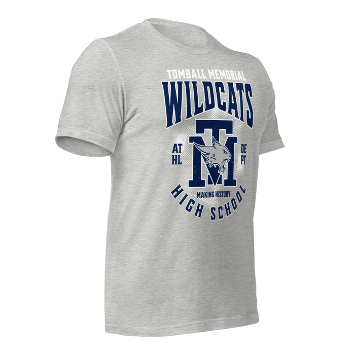 Tomball Memorial High School Wildcats Grey Premium Unisex T-shirt 213b