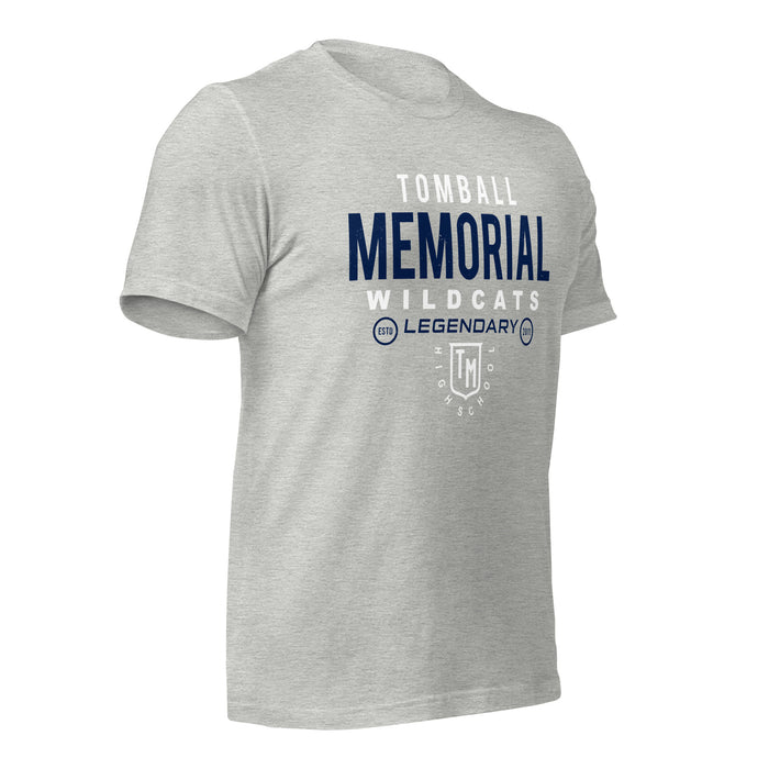 Tomball Memorial High School Wildcats Grey Premium Unisex T-shirt 003b