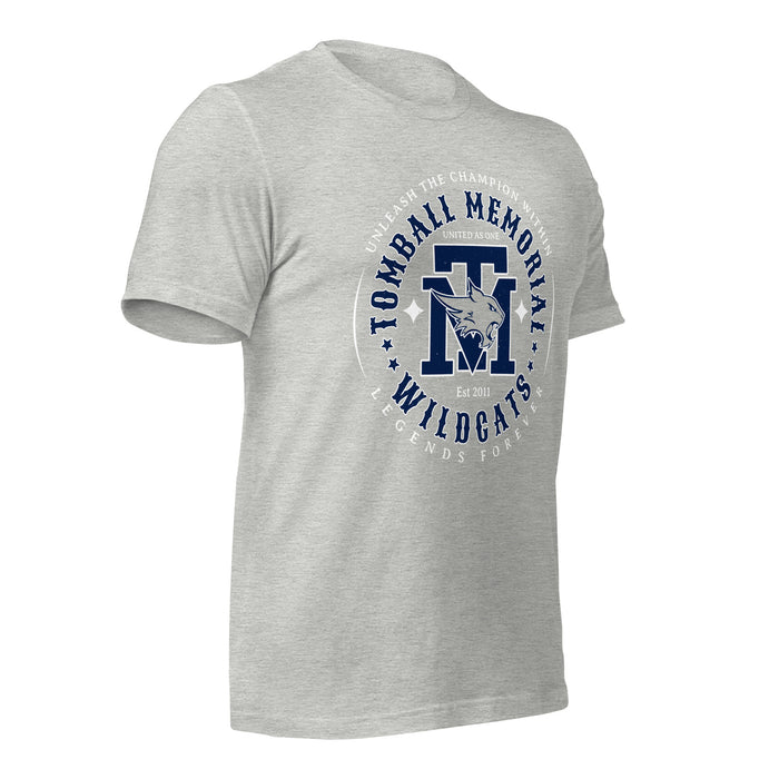 Tomball Memorial High School Wildcats Grey Premium Unisex T-shirt 214b