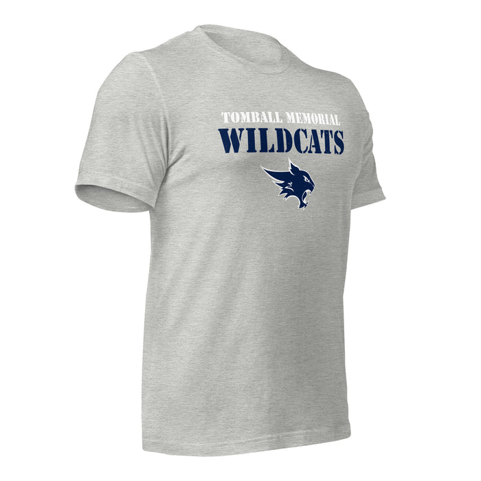 Tomball Memorial High School Wildcats Grey Premium Unisex T-shirt 222b