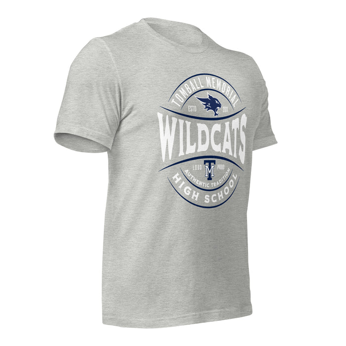 Tomball Memorial High School Wildcats Grey Premium Unisex T-shirt 218b