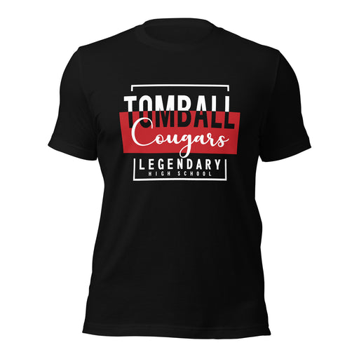 Tomball High School Cougars Premium Black Unisex T-shirt 05