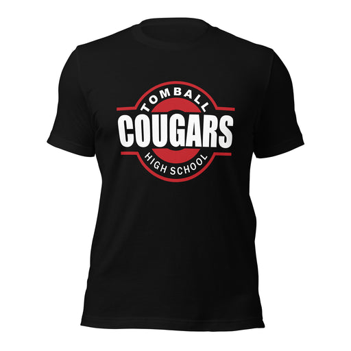 Tomball High School Cougars Premium Black Unisex T-shirt 11