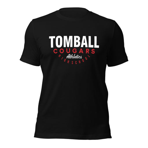 Tomball High School Cougars Premium Black Unisex T-shirt 12