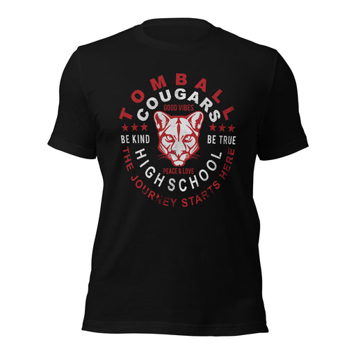 Tomball High School Cougars Premium Black Unisex T-shirt 16