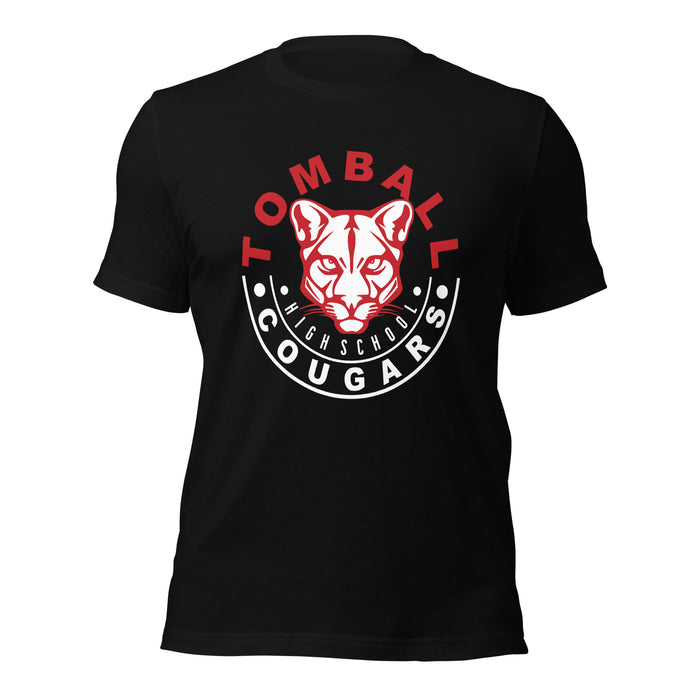 Tomball High School Cougars Premium Black Unisex T-shirt 19