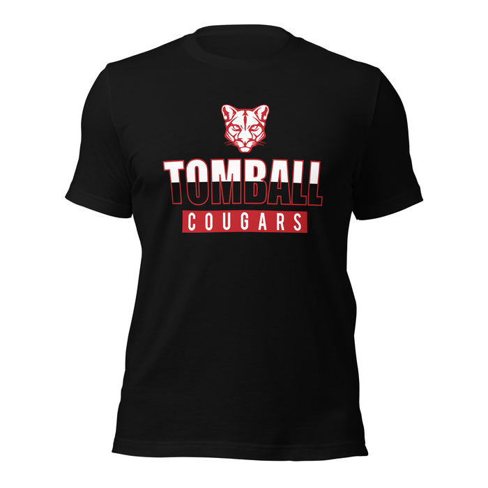 Tomball High School Cougars Premium Black Unisex T-shirt 23