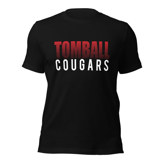 Tomball High School Cougars Premium Black Unisex T-shirt 24