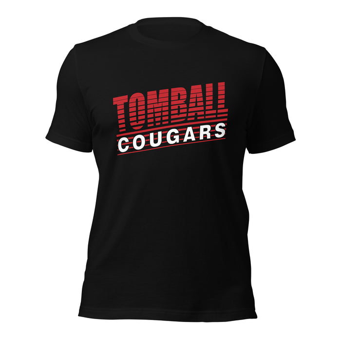 Tomball High School Cougars Premium Black Unisex T-shirt 32