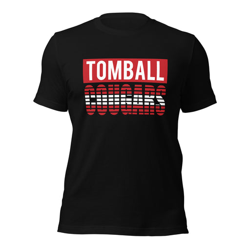 Tomball High School Cougars Premium Black Unisex T-shirt 35