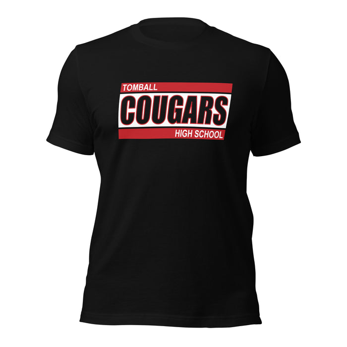 Tomball High School Cougars Premium Black Unisex T-shirt 72