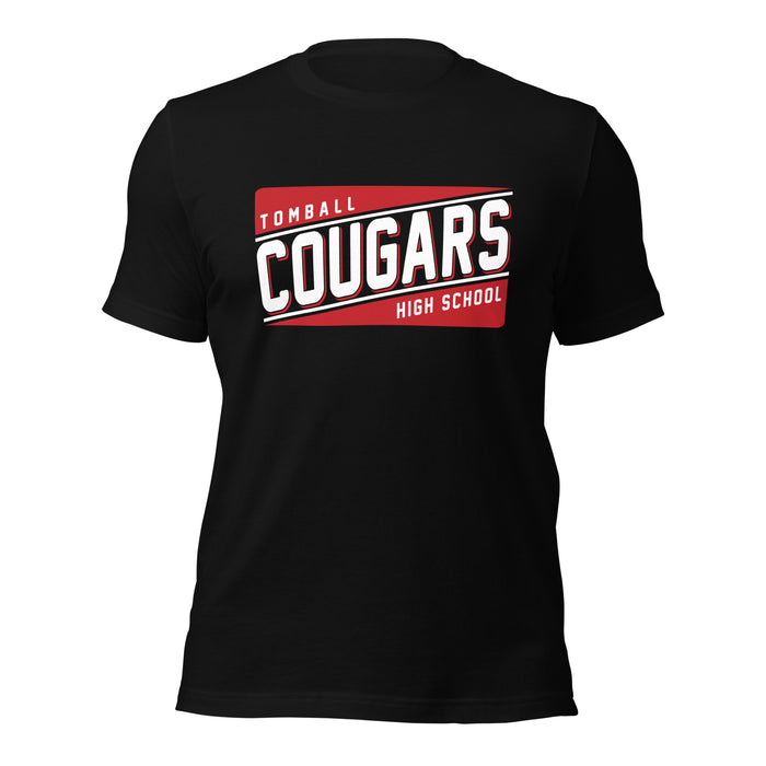 Tomball High School Cougars Premium Black Unisex T-shirt 84