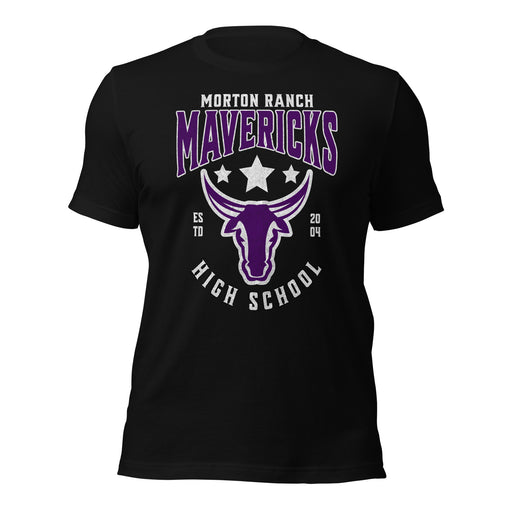 Morton Ranch High School Mavericks Premium Black Unisex T-shirt 201