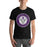 Man wearing a Morton Ranch High School Mavericks Premium Black Unisex T-shirt 204