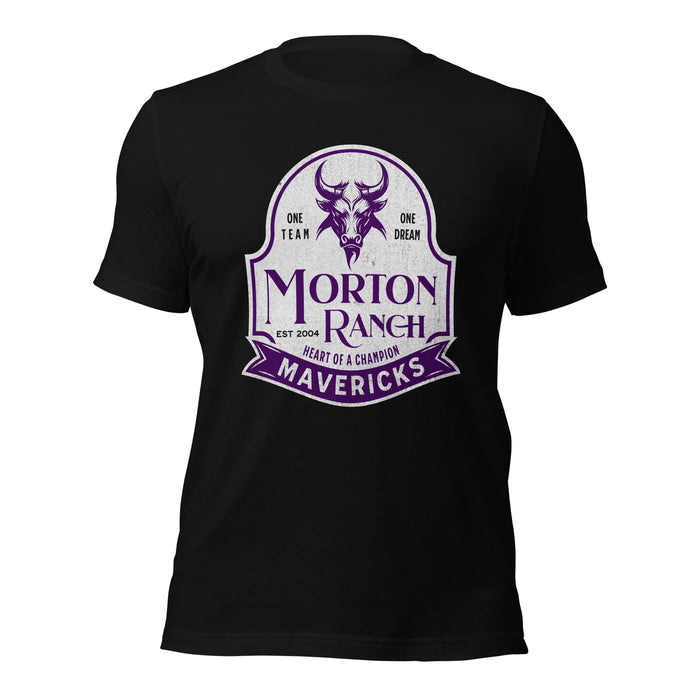 Morton Ranch High School Mavericks Premium Black Unisex T-shirt 210