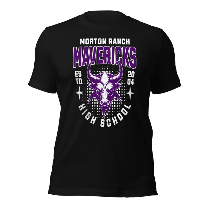 Morton Ranch High School Mavericks Premium Black Unisex T-shirt 212