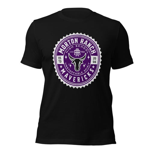 Morton Ranch High School Mavericks Premium Black Unisex T-shirt 213