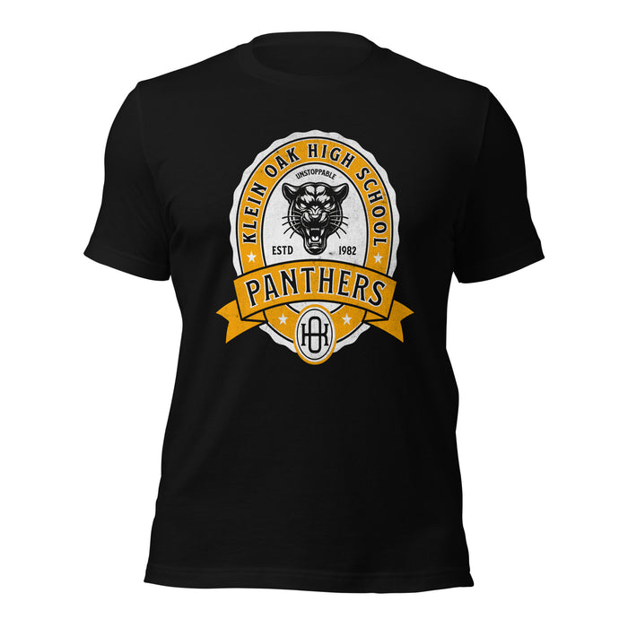 Klein Oak High School Panthers Premium Black Unisex T-shirt 209