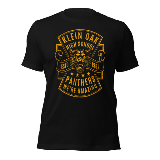 Klein Oak High School Panthers Premium Black Unisex T-shirt 212