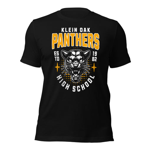 Klein Oak High School Panthers Premium Black Unisex T-shirt 217