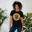 Woman wearing a Klein Oak High School Panthers Premium Black Unisex T-shirt 218