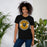 Woman wearing a Klein Oak High School Panthers Premium Black Unisex T-shirt 219