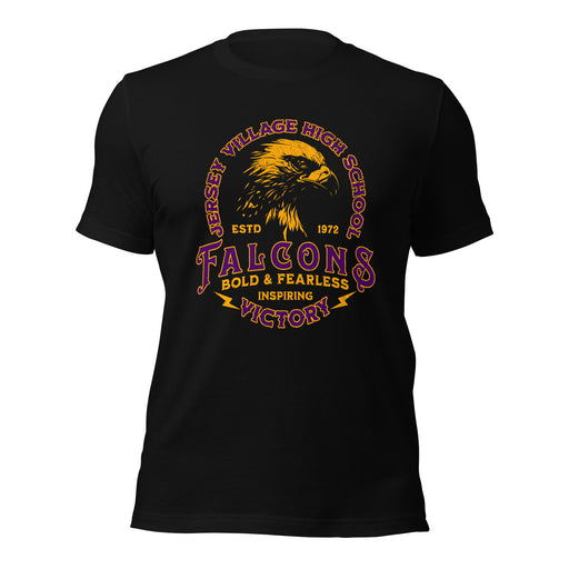 Jersey Village High School Falcons Black Premium Unisex T-shirt 209