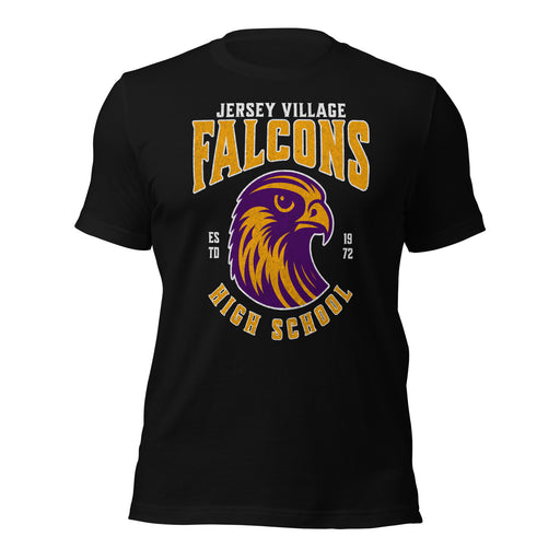 Jersey Village High School Falcons Black Premium Unisex T-shirt 212