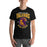 Man wearing a Jersey Village High School Falcons Black Premium Unisex T-shirt 212