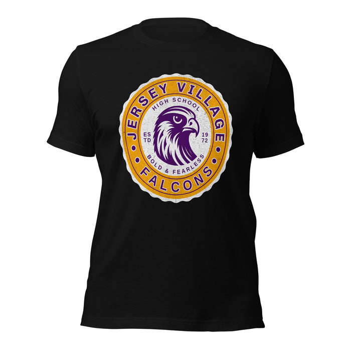 Jersey Village High School Falcons Black Premium Unisex T-shirt 216