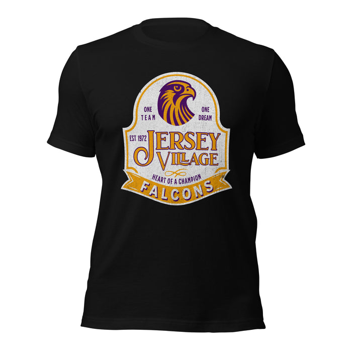 Jersey Village High School Falcons Black Premium Unisex T-shirt 218