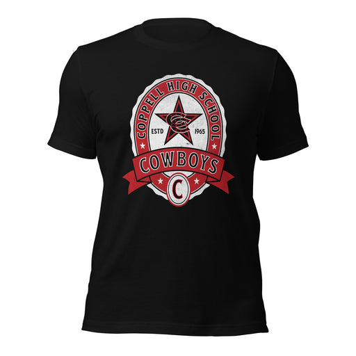 Coppell High School Cowboys Black Premium Unisex T-shirt 212