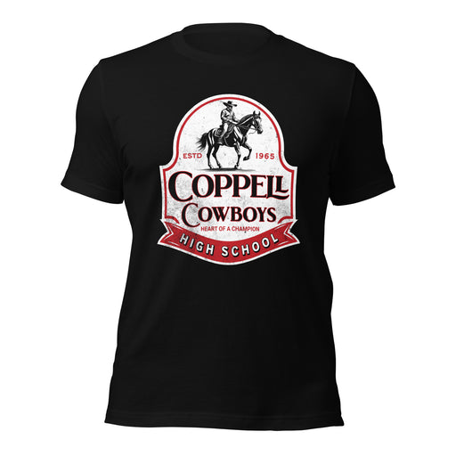 Coppell High School Cowboys Black Premium Unisex T-shirt 214