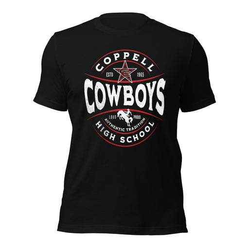 Coppell High School Cowboys Black Premium Unisex T-shirt 216