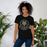 Woman wearing Cypress Park High School Tigers Black Premium Unisex T-shirt 206