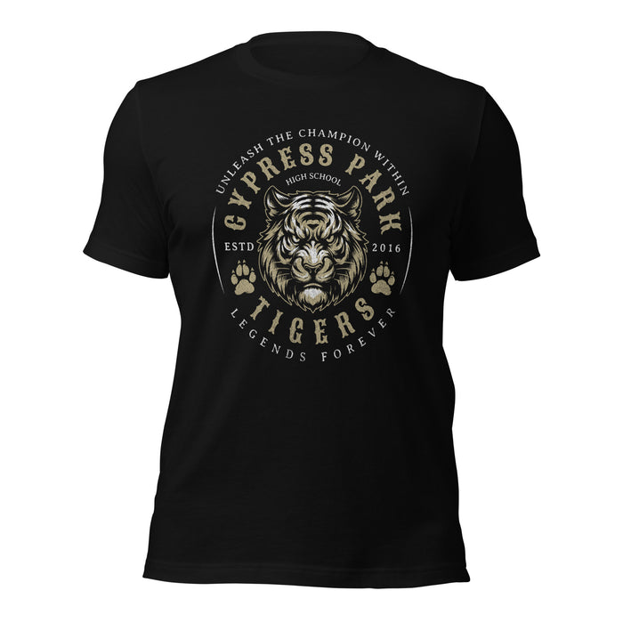 Cypress Park High School Tigers Black Premium Unisex T-shirt 214